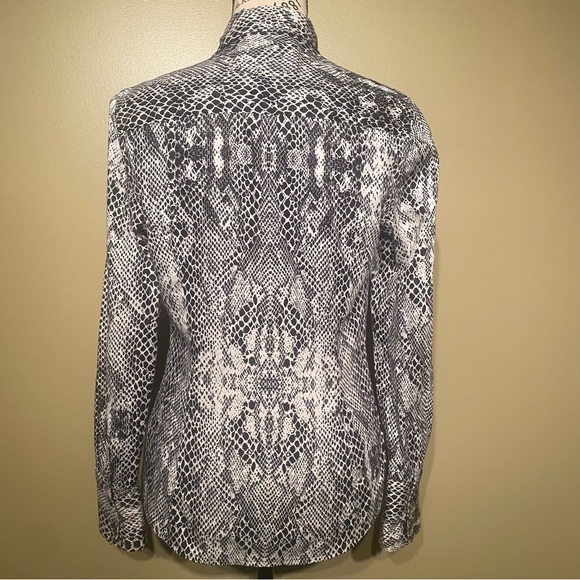 Calvin Klein Animal Print Blouse - Picture 4 of 13